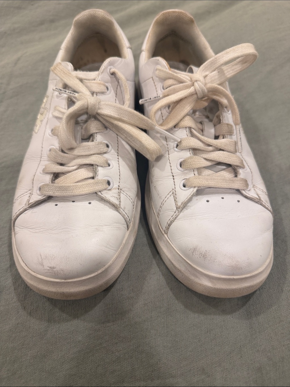 Tory Burch White Leather Women’s Sneakers